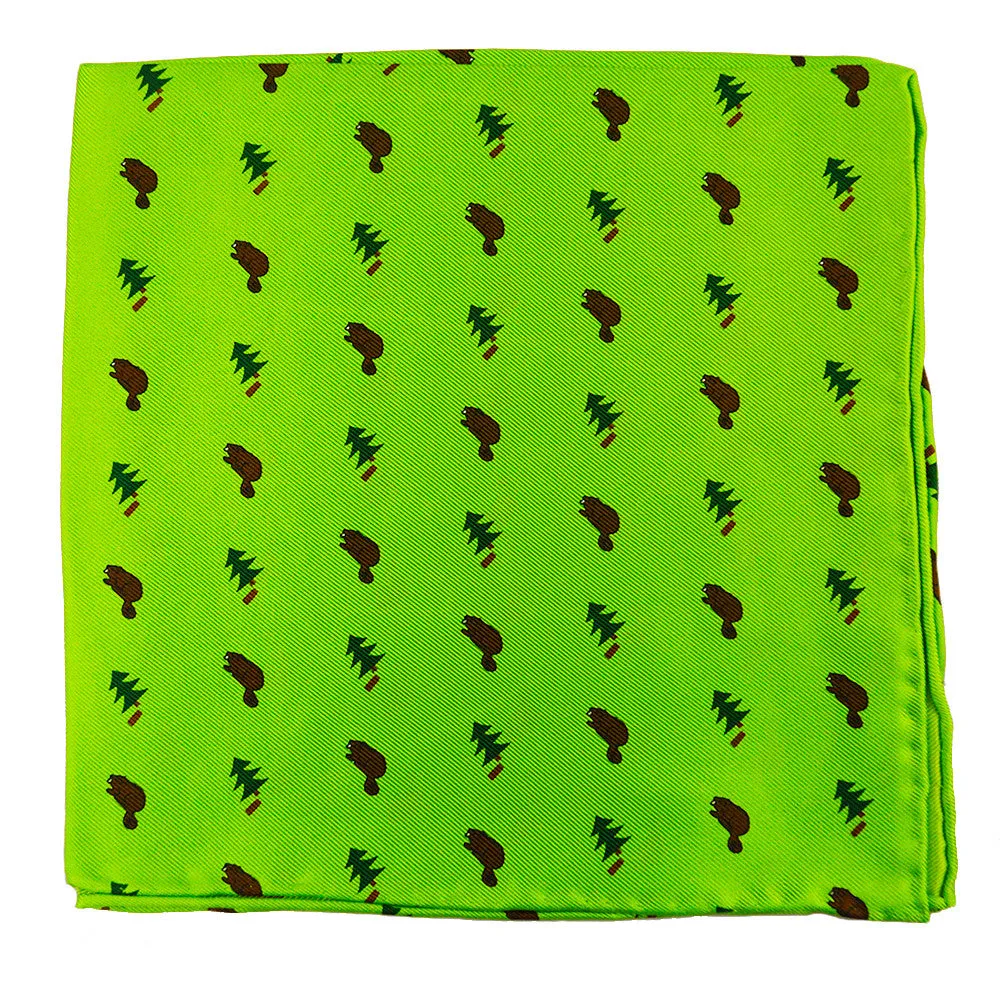 Beaver Pocket Square - Dark Beaver