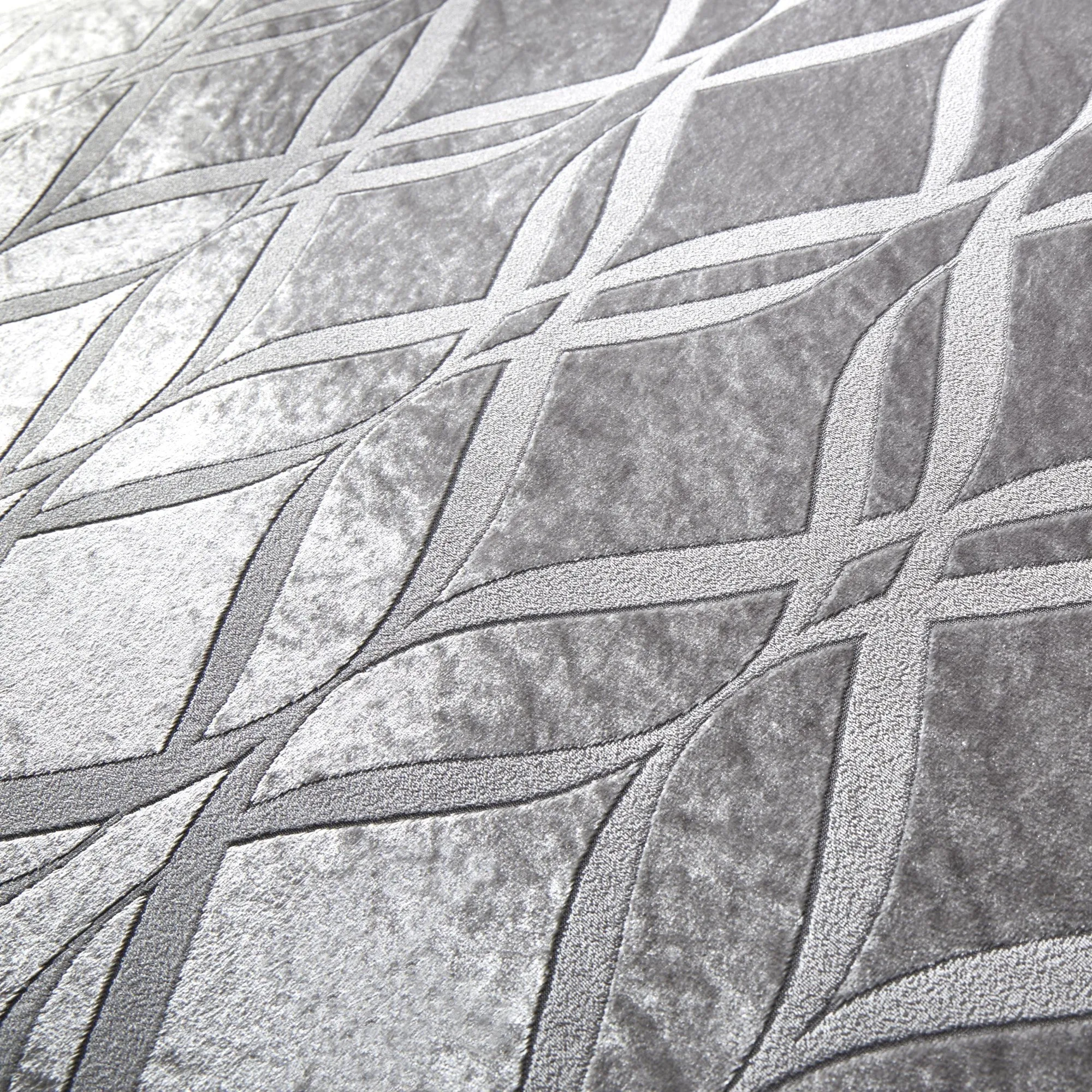 Belfort Filled Cushion by Soiree in Silver 43 x 43cm