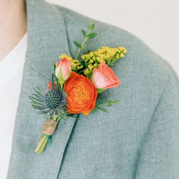 Bright and Cheerful Bridal and 4-5 Bridesmaid Bouquets