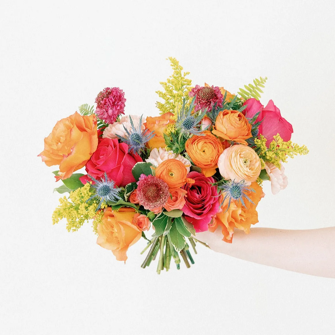 Bright and Cheerful Bridal and 4-5 Bridesmaid Bouquets