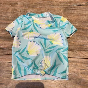Carter's Blue Flower Printed Swim Top 12m