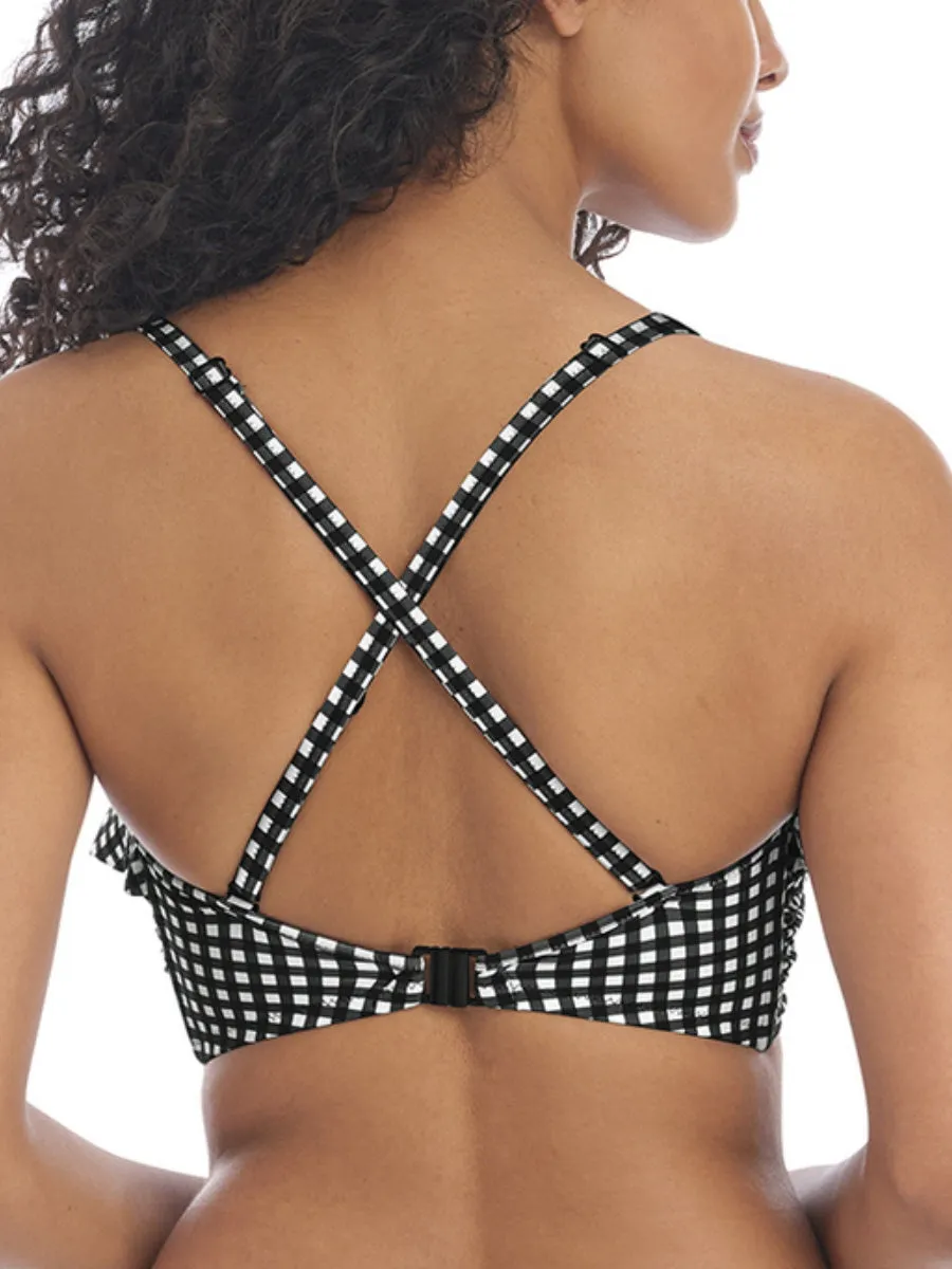 Check In Bandeau Bikini Top - Monochrome