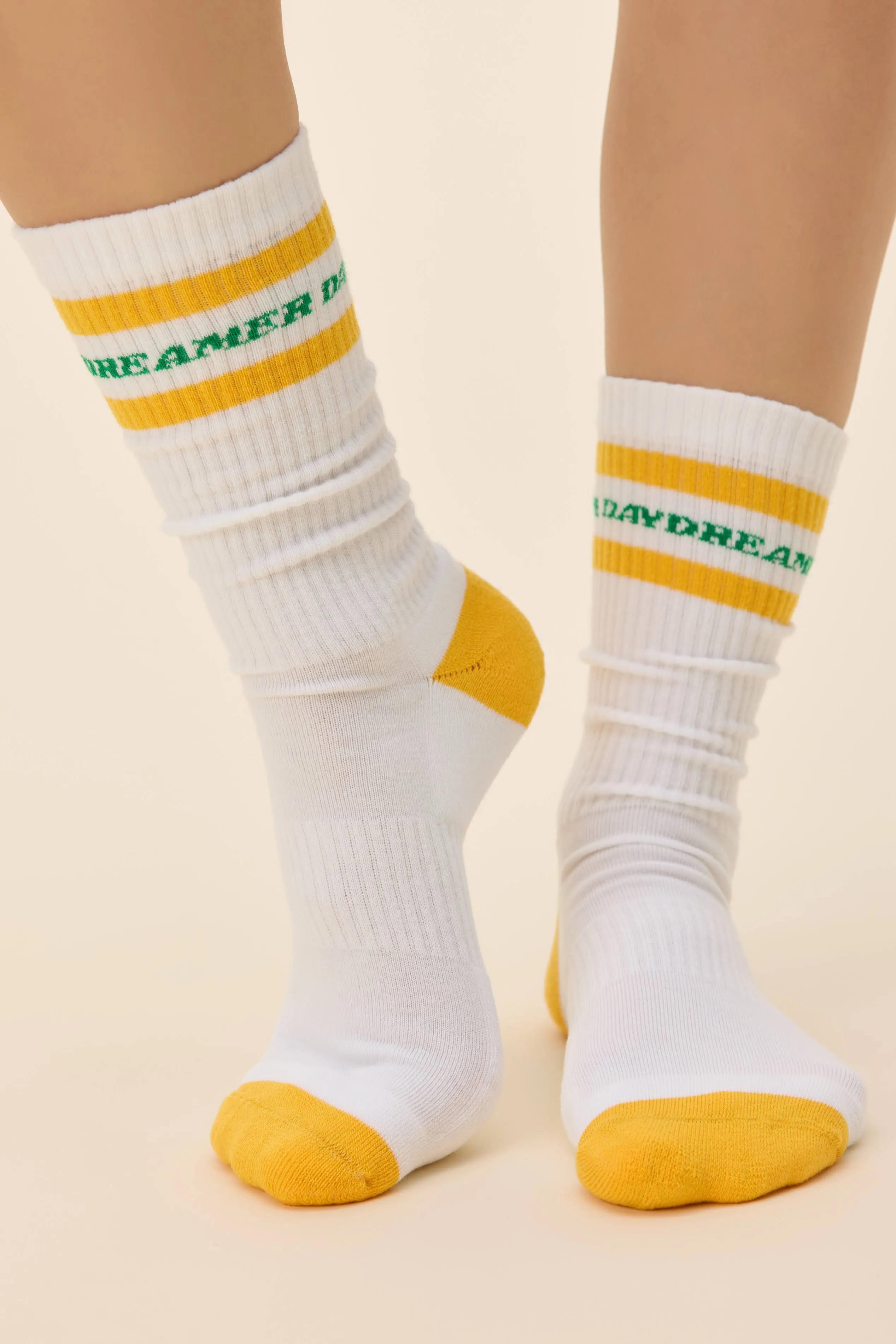 Daydreamer Stripe Logo Socks