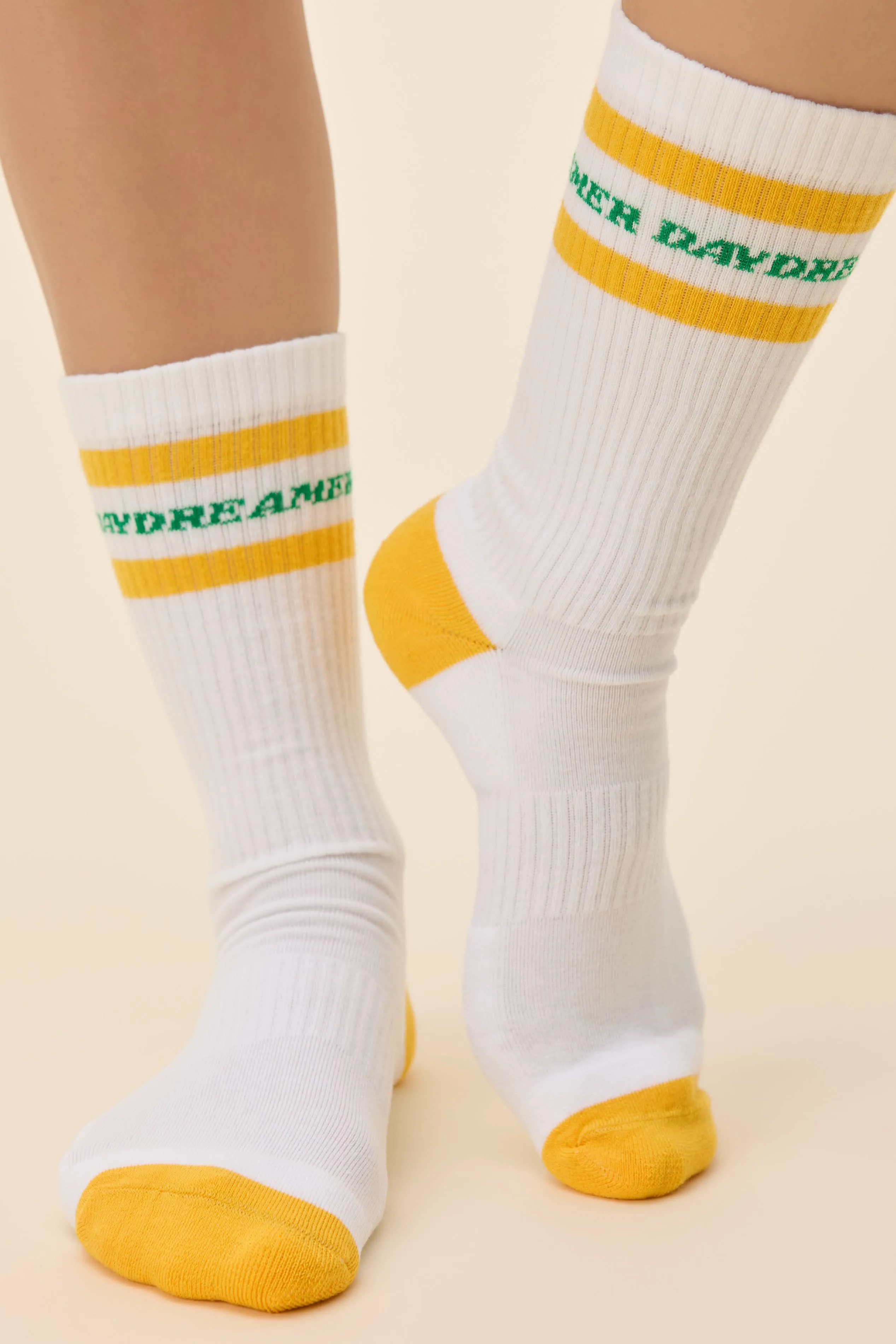 Daydreamer Stripe Logo Socks