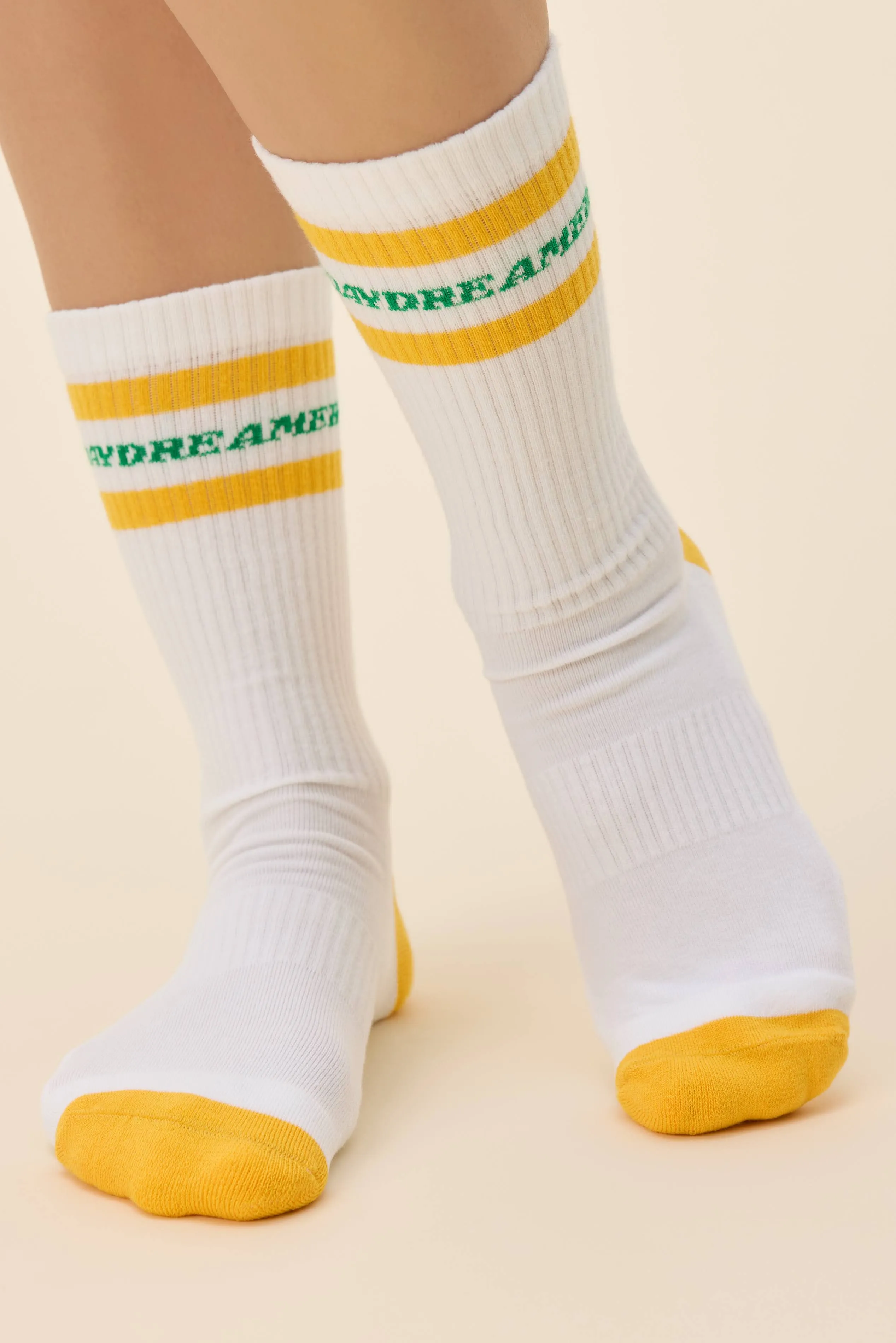 Daydreamer Stripe Logo Socks
