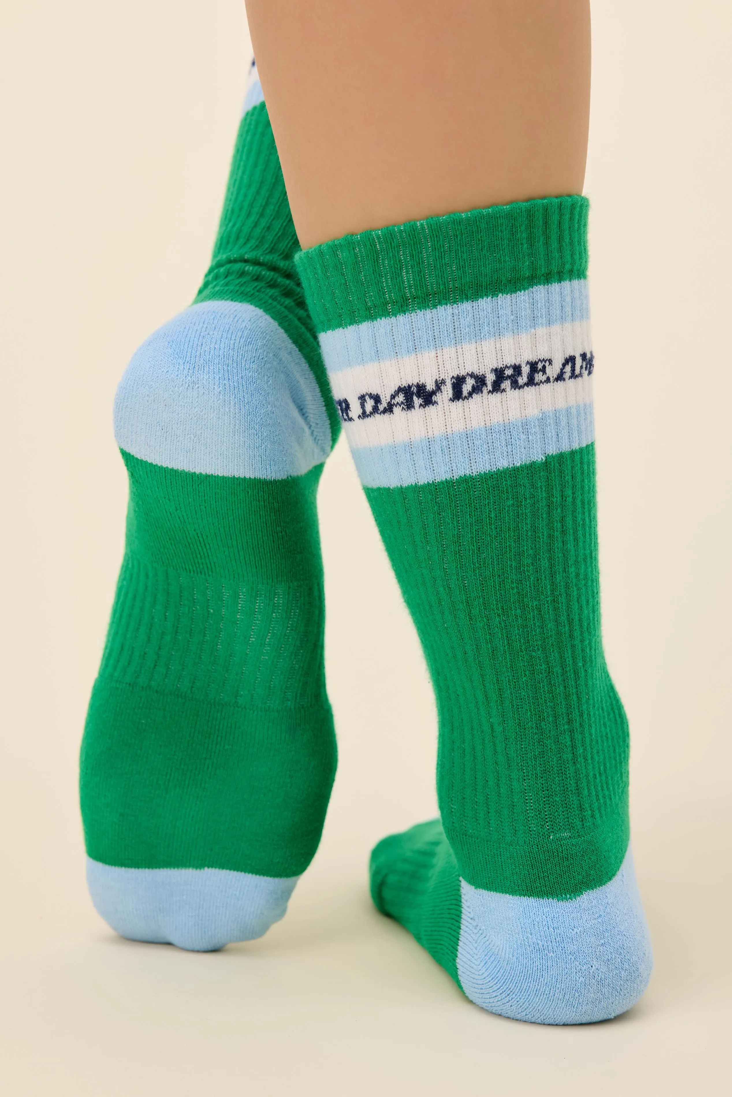 Daydreamer Stripe Logo Socks