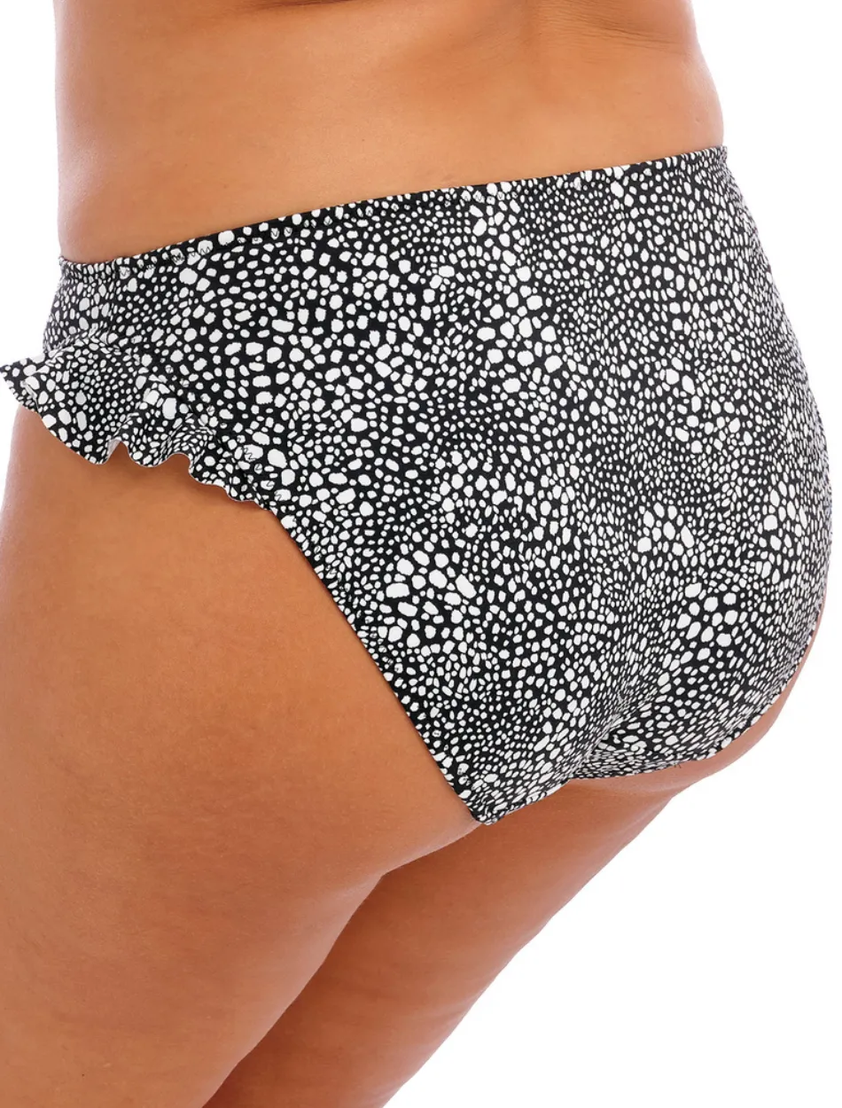 Elomi Pebble Cove High Leg Swim Brief, Black | Elomi Pebble Cove Briefs