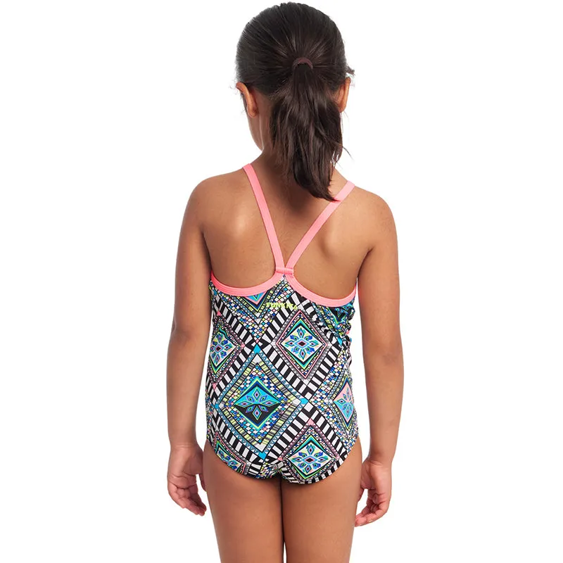 Funkita - Weave Please - Toddler Girls Printed One Piece