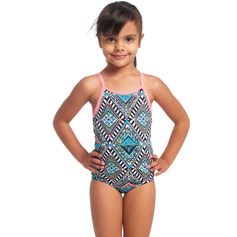 Funkita - Weave Please - Toddler Girls Printed One Piece
