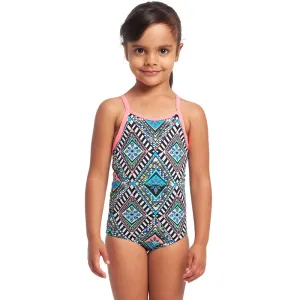 Funkita - Weave Please - Toddler Girls Printed One Piece