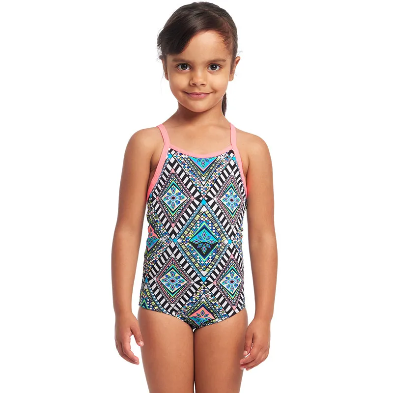 Funkita - Weave Please - Toddler Girls Printed One Piece
