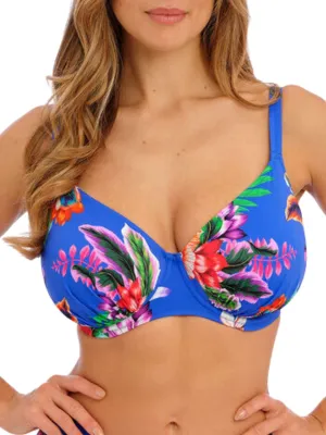 Halkidiki Gathered Full Cup Bikini Top - Ultramarine