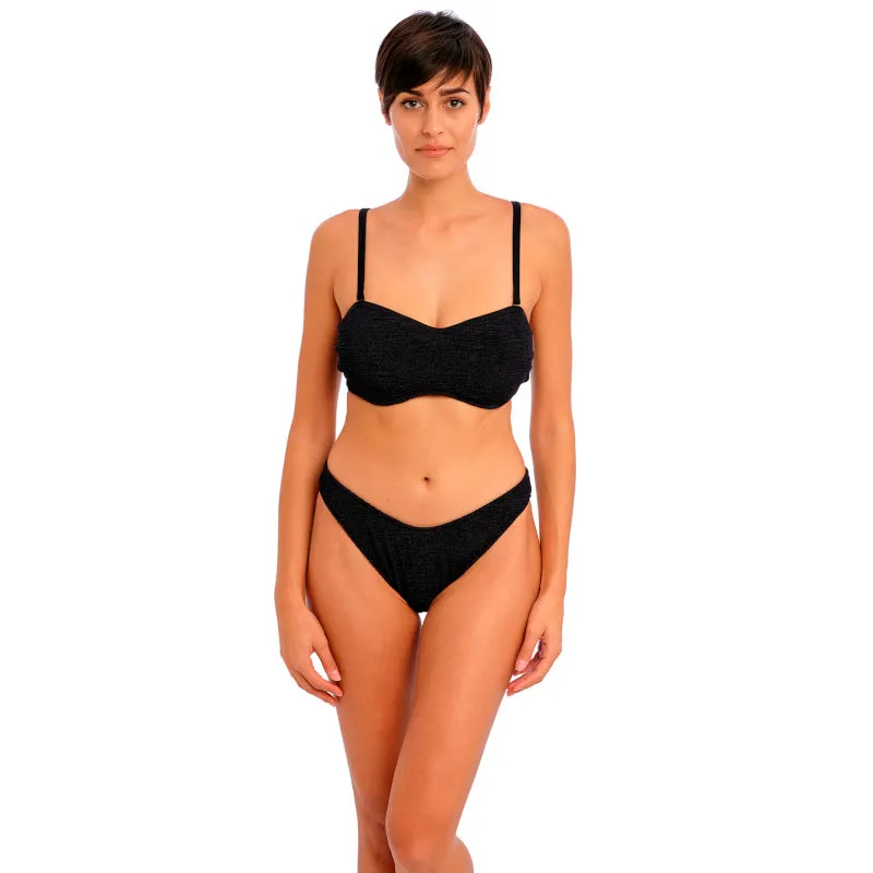 Ibiza Waves Bandeau Bikini Top Black - Freya Swim