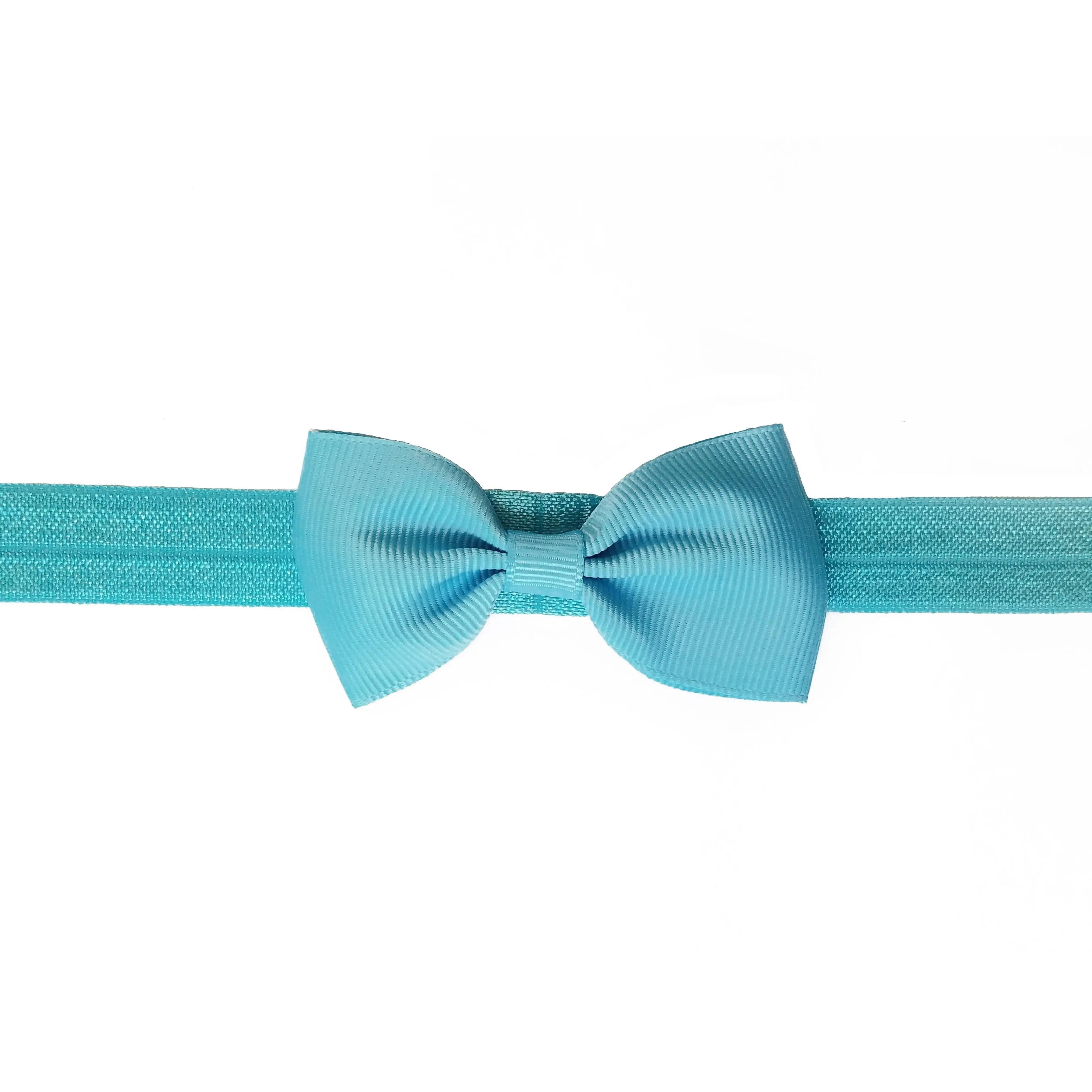 Light Blue 2.5" Grosgrain Hair bow Headband
