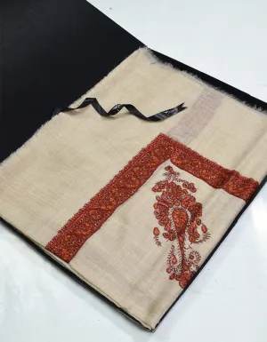 Mussar Rumaal Small Naqsha White RS00046