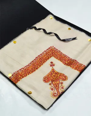 Mussar Rumaal Small Naqsha White RS00082