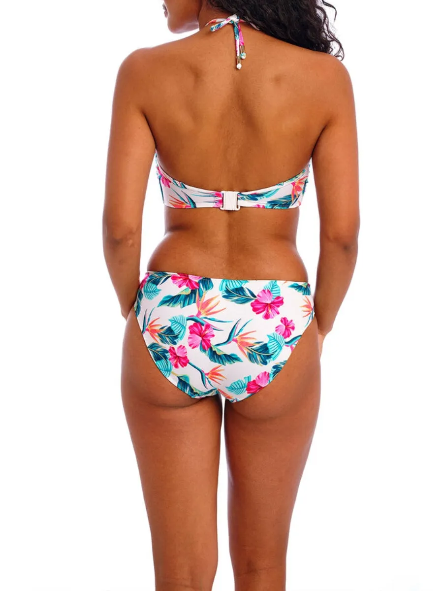 Palm Paradise Bandeau Bikini Top - White