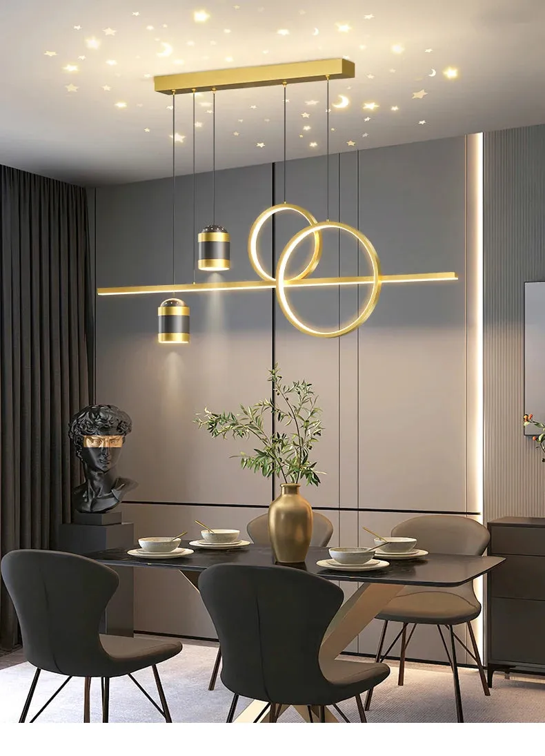 QIYI Starry Light Projection New LED Pendant Lights home Decoration Fixture