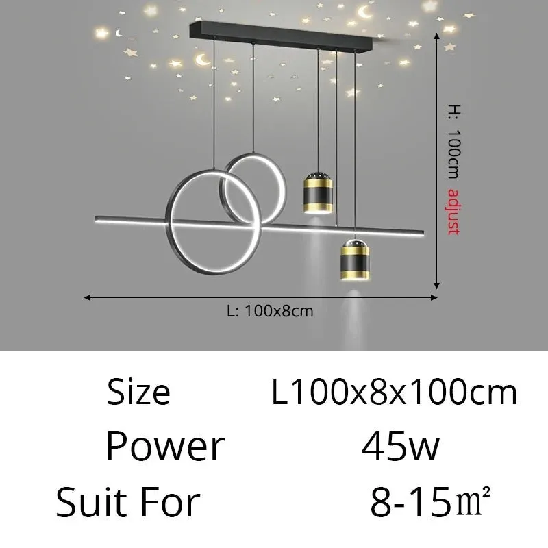 QIYI Starry Light Projection New LED Pendant Lights home Decoration Fixture