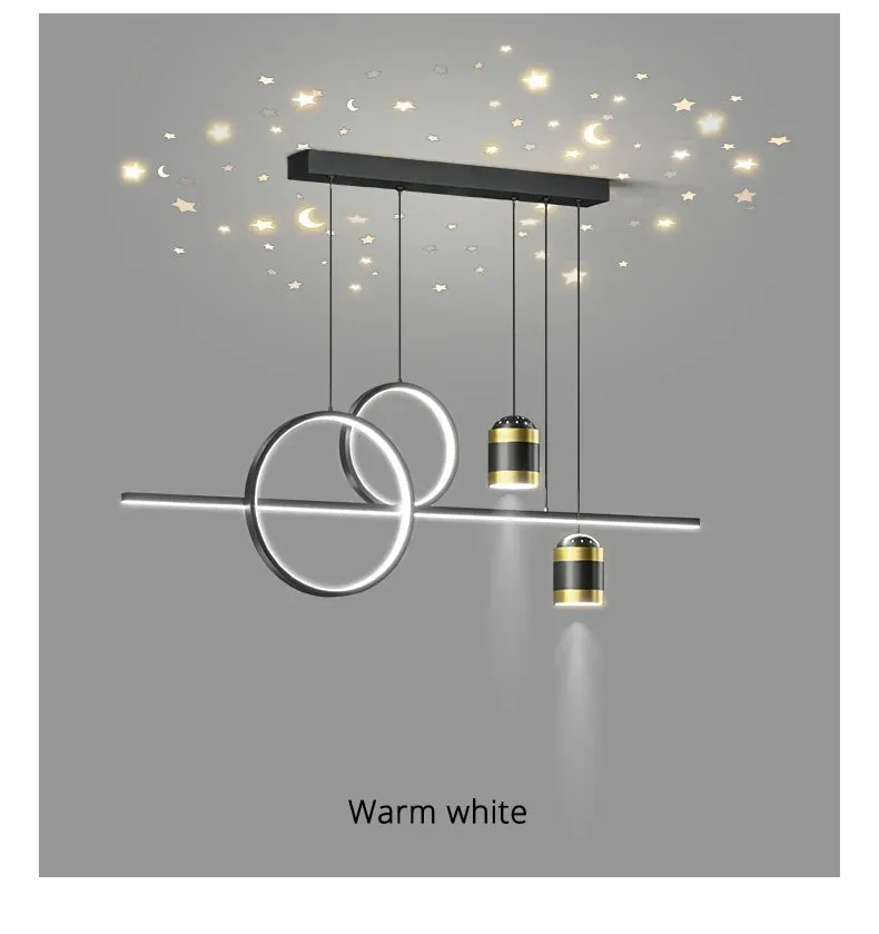 QIYI Starry Light Projection New LED Pendant Lights home Decoration Fixture