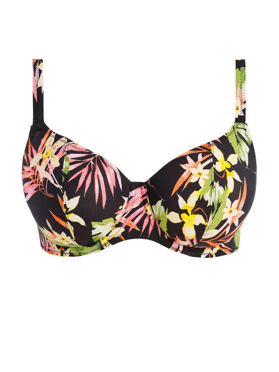 Savanna Sunset Plunge Bikini Top - Multi