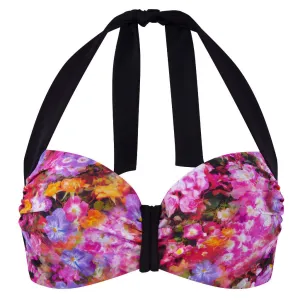 Savannah Floral Balcony Bikini Top - Panache Swim