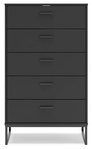 Socalle Queen Platform Bed with Dresser and Chest