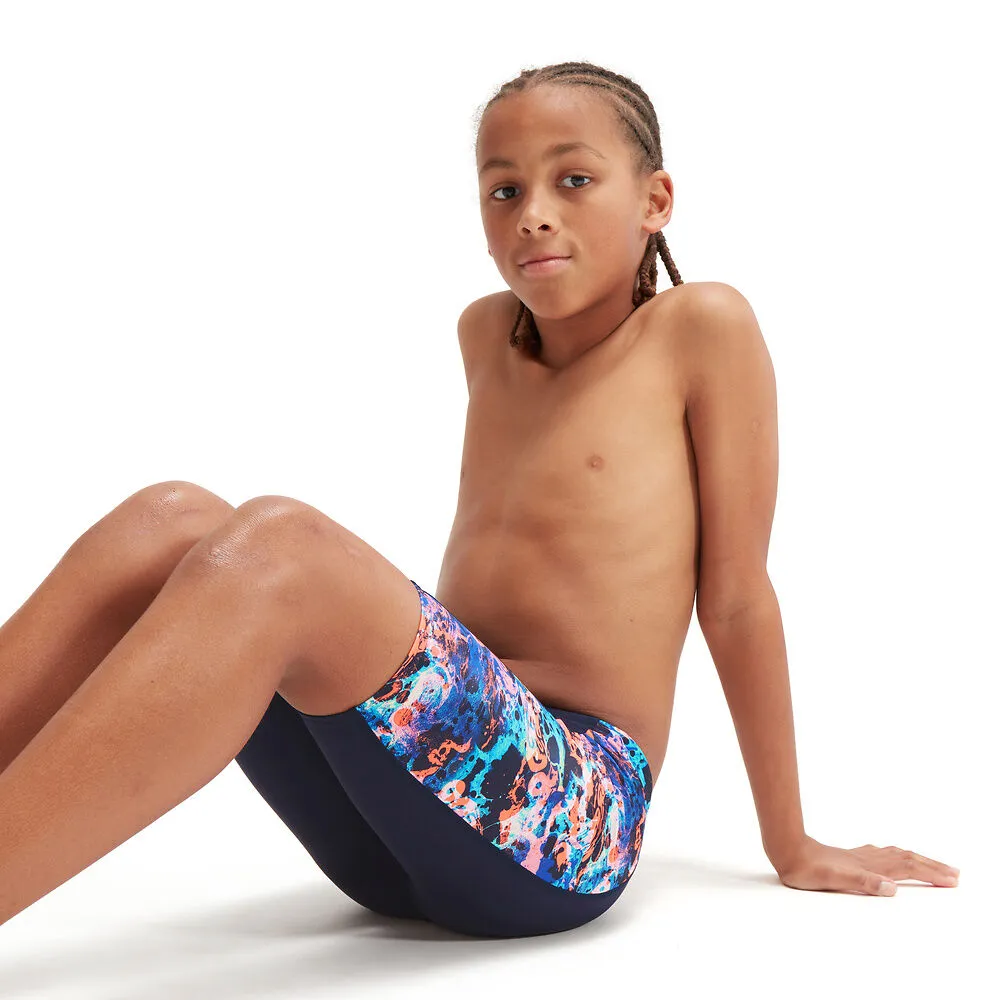 Speedo Boys Digital Printed Panel Jammer
