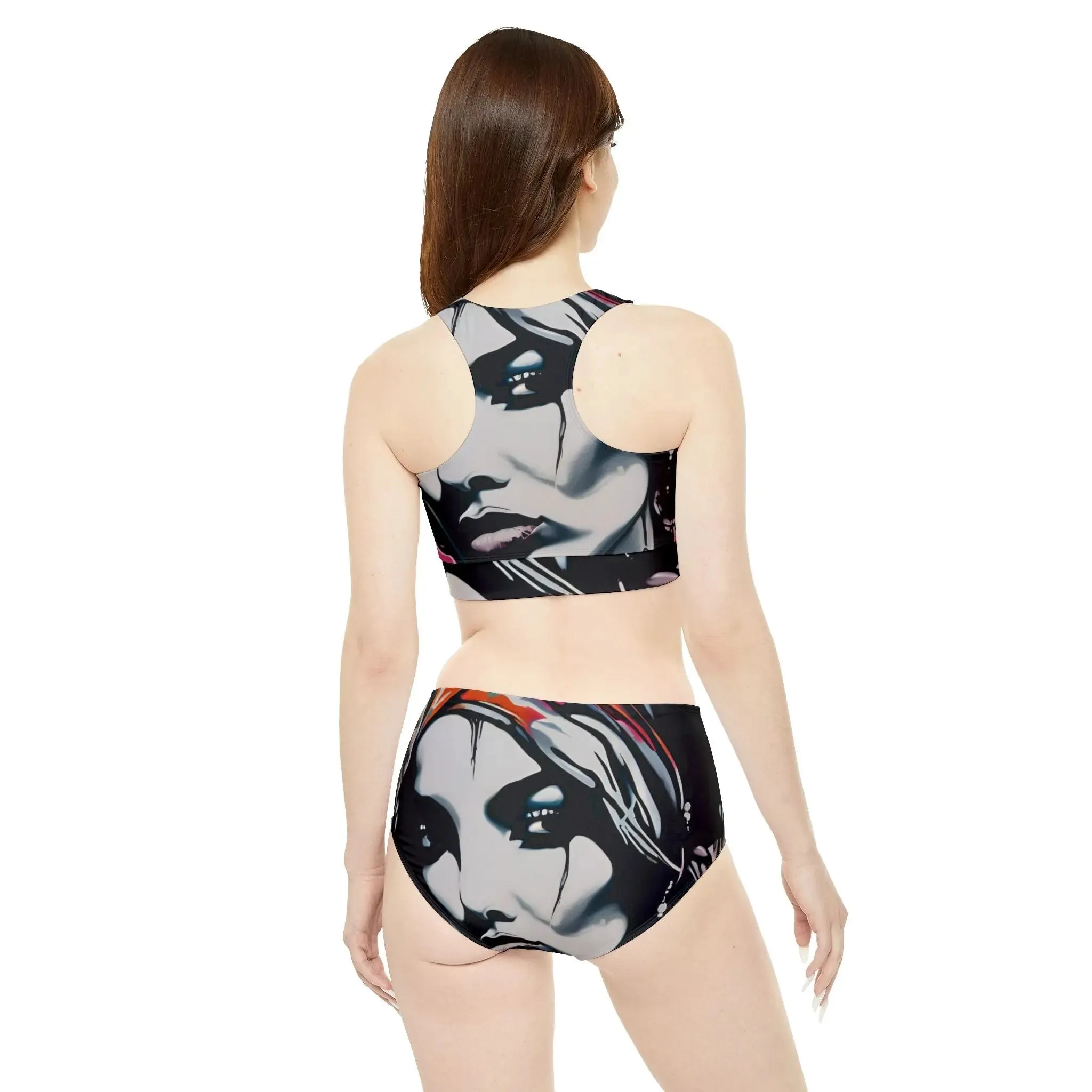 Swimwear Sporty Bikini Set Street Art Streetwear Designed