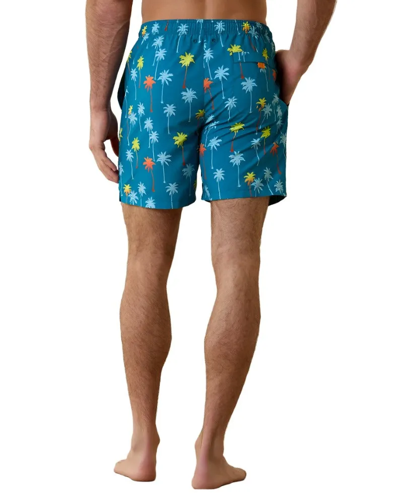 Tommy Bahama Mens Naples Pom Palms 6" Swim Volley Shorts