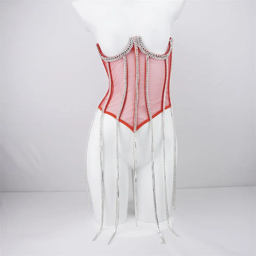 Women's Polyester Black Chain Shapewear